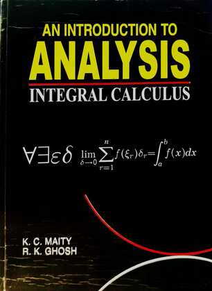 ANALYSIS INTEGRAL CALCULUS